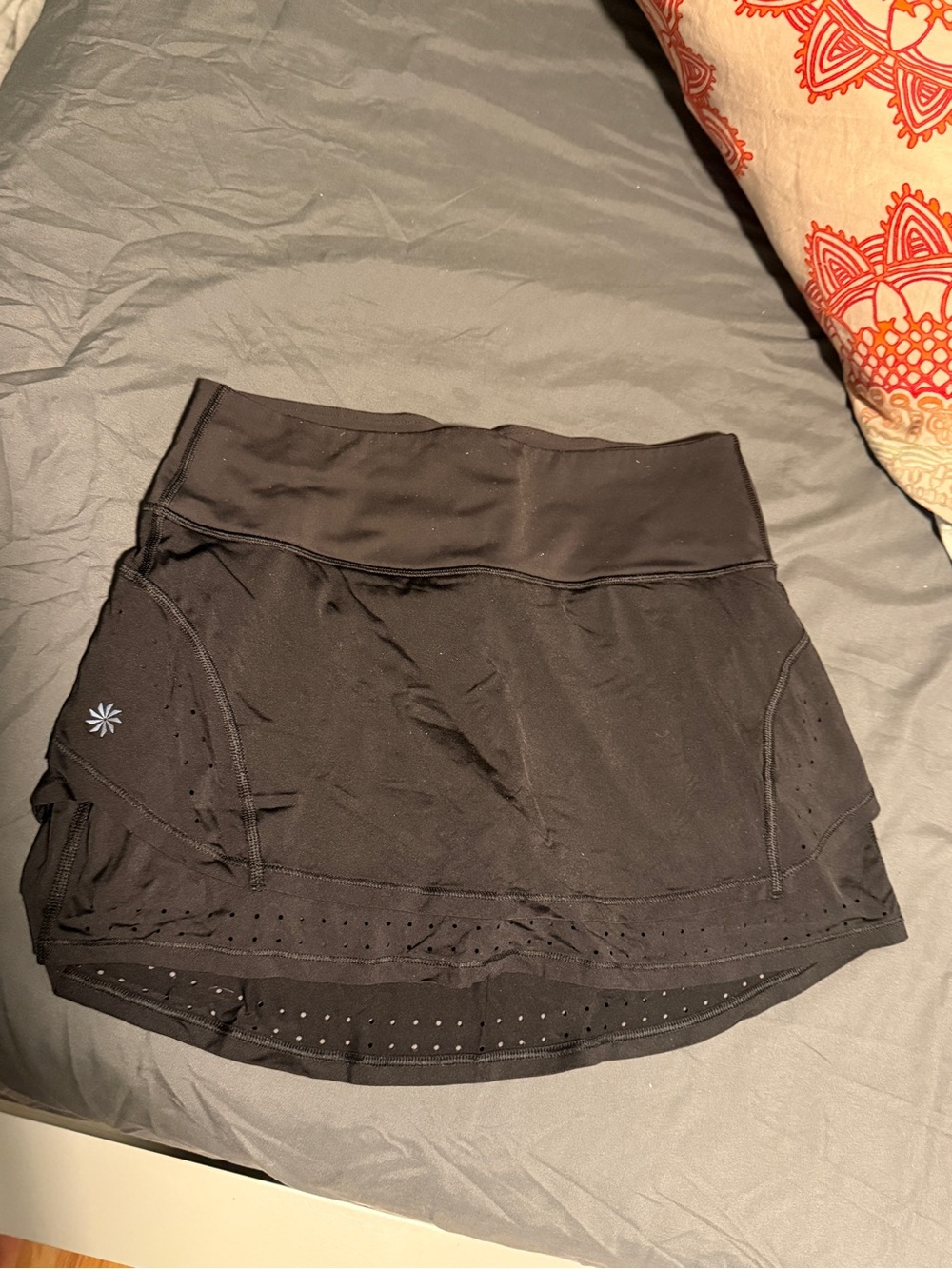 Black Athleta Skort with Subtle Logo